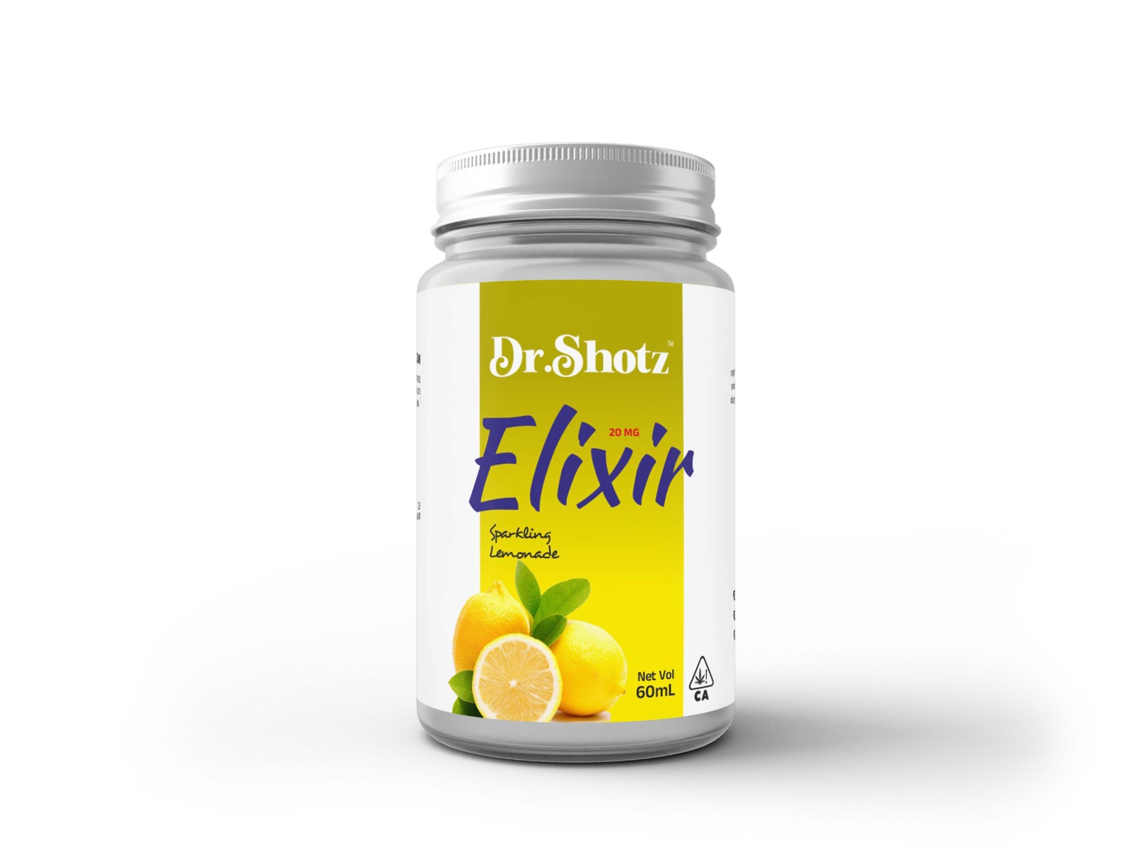 Dr.Shotz Elixir | Net Vol 60mL | 20 MG Sparkling Lemonade | Premium Liquid Drink Wellness Shot | Refreshing Citrus Infusion