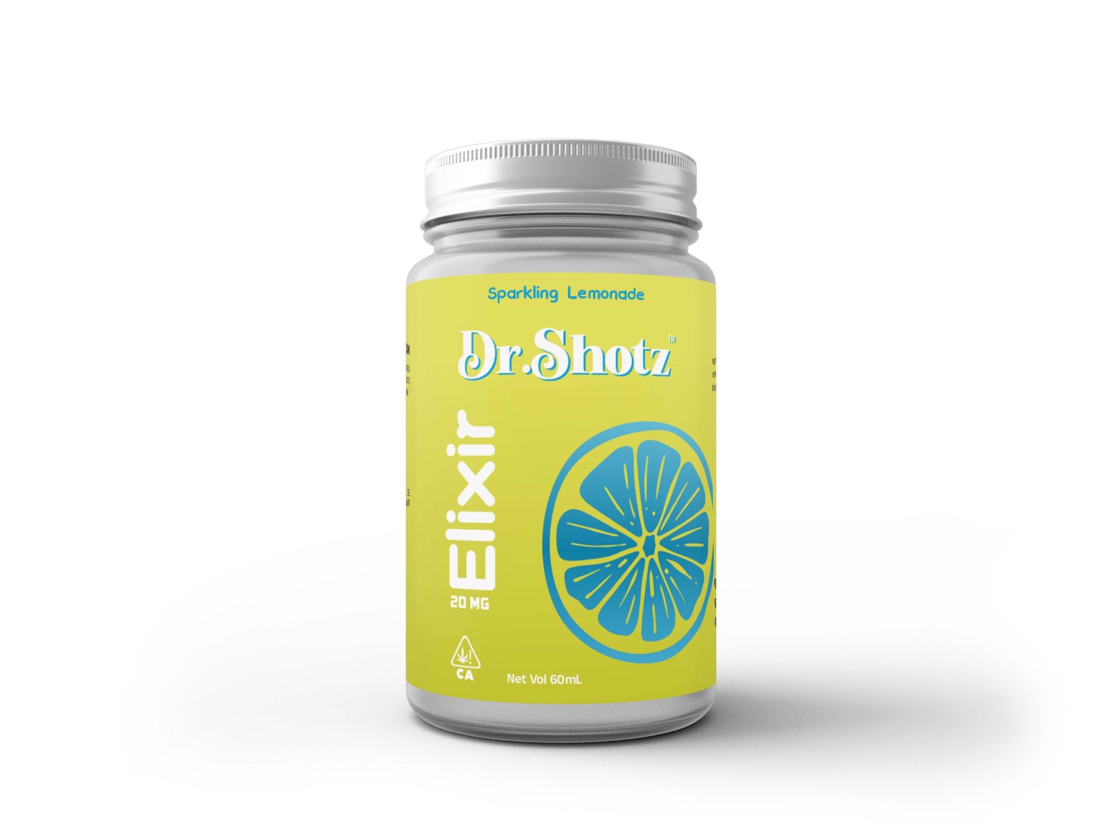 Dr.Shotz Elixir | Net Vol 60mL | 20 MG Sparkling Lemonade | Premium Liquid Wellness Shot | Zesty Citrus Blend with Minimalist Design